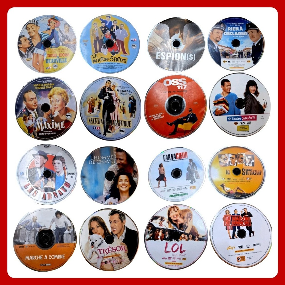 French Cinema DVD Collection 18pc Lot Case Logic Storage Comedy Drama PAL